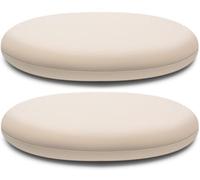 Memory Foam Round Chair Cushion 30cm/40cm/45cm Removable Cover Non-Slip Stool Cushion for Office Kitchen Bistro Seating - Beige Color