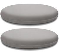 Memory Foam Round Chair Cushion 30cm/40cm/45cm Removable Cover Non-Slip Stool Pillow for Office Kitchen Bistro Seating (Color: Gray)