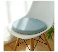 Memory Foam Round Chair Cushions NonSlip Removable & Washable Ideal for Dining Chairs Bar Stools Office ChairsLake Blue 40 cm