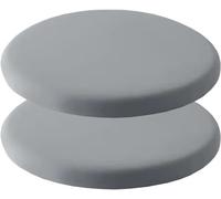 Memory Foam Round Seat Cushion 2-Pack, 30cm Grey Bar Stool Pads, Comfortable Chair Cushions for Home & Office, Non-Slip Design for Enhanced Support