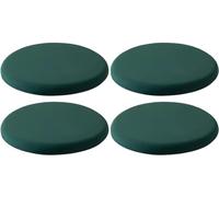 Memory Foam Round Seat Cushions 4-Pack - Dark Green Bar Stool Pads, 30cm Chair Cushion for Enhanced Comfort & Support, Perfect for Dining & Kitchen Use