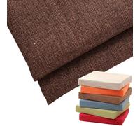 Memory Foam Seat Cushion 8cm Thick Round Stool Pad 40x40cm Washable Removable Cover for Dining Kitchen Bar Chairs - Comfortable Red Coffee Chair Cushion