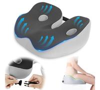 Memory Foam Seat Cushion, Ergonomic Coccyx Cushion, Office Chair Seat Cushion Pad for Long Sitting, Orthopaedic Chair Cushion Comfort Support for Tailbone Sciatica Pain Relief, Hemorrhoid Cushion