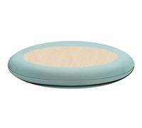 Memory Foam Seat Cushion for Dining Chairs Non-Slip Round Pad Removable Cover Soft Anti-Deformation Stool Cushion Light Green 45x45cm (Set of 4)