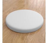 Memory Foam Seat Cushion Set Waterproof Round Chair Cushion for Home & Outdoor Breathable Leather Design Stylish & Simple 45x45x4.5 cm