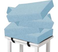 Memory Foam Seat Cushion Set with Anti-Slip Design and Removable Covers for Enhanced Comfort and Support on Dining and Bar Chairs