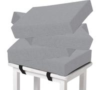 Memory Foam Seat Cushion Set with Anti-Slip Design and Removable Covers for Enhanced Comfort and Support on Dining and Bar Chairs