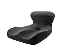 Memory Foam Seat Cushion Student Pad Car Seat Back Support Sitting Chair Pillow Deep Grey