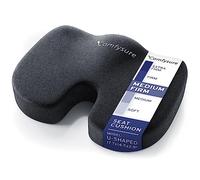 Memory Foam Seat Cushion - Tailbone Pain Relief Cushion, Non-Slip Sciatica Pain Relief Pillow - for Office Chair, Car, Wheelchair, Computer, Desk Chair - Coccyx, Lower Back Support (Black)