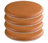 Memory Foam Seat Cushs 4Pack Round PU LeatherPads for Bar Stools Arms and s14 Inch Real Leather Seat Covers table Cushs