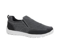 Memory Foam Slip On Shoes Dek Black 6