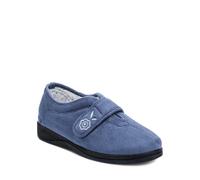 Memory Foam Slippers Extra Wide EE Fit Supportive and Warm Anti-Slip Chums Blue 7