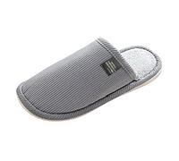 Memory Foam Slippers for Men Travel Slippers, Breathable Indoor Classic Lightweight Solid Color Home Thickened Comfortable Guest with Anti-Slip Sole Ankle House Soft Autumn Winter Shoes Womens Mens