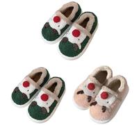 Memory Foam Slippers For Women, Plush Slippers Women Non-Slip Cartoon Slipper Comfortable House Slippers Plus Size Ute Comfy Bedroom Shoe Fuzzy Slippers Indoor Outdoor Warm Plush Shoes