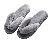 Memory Foam Slippers Women's House Shoes Lightweight for Ladies Winter Plush Anti-Skid Rubber Sole Flat Home Slippers Winter Christmas Gifts