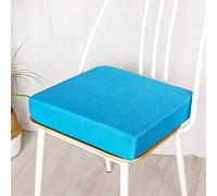 Memory Foam Square Seat Cushion - Stable Support for Office Garden Patio Kitchen & Dining Chair - Blue 45x45x5cm - Ultimate Comfort & Durability