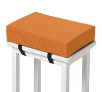 Memory Foam square Seat Cushion3/ 5/8cm thick,35/40/45/50cm rectangular Stool Cushion,Anti - Slip, Seat Cushion seat pads dining chairs with Removable Cover for Kitchen Bar Chairs(H12,1pc 30x40x8cm)