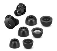Memory Foam Tips for New Bose QuietComfort Earbuds & QC II & Ultra Earbuds, No Silicone Eartips Pain, Anti-Slip Replacement Ear Tips, Fit in the Charging Case, Reducing Noise Tip, 3 Pairs (SML, Black)