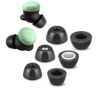 Memory Foam Tips for New Google Pixel Buds Pro 2, No Silicone Eartips Pain, Anti-Slip Replacement Ear Tips, Fit in The Charging Case, Reducing Noise Earbuds, 3 Pairs (Mixed Sizes S/M/L, Black)