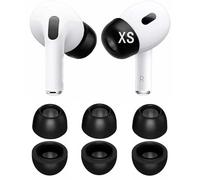 Memory Foam Tips Compatible with AirPods Pro 2nd gen. and 1st gen, No Silicone Eartips Pain. Anti-Slip Eartips, Slow Rebound Sponge AirPod Pro Ear Tip,3 Pairs (XS Size, Foam Black) XS