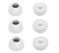 Memory Foam Tips Compatible with JBL Vibe 200TWS / Tune 130NC TWS/Free X/Live 300TWS, Replacement Foam Eartips, Fit in Charging Case, Reducing Noise Tips, 3 Pairs (S/M/L, White) 214w3