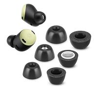 Memory Foam Tips for Google Pixel Buds Pro, Anti-Slip Replacement Ear Tips for Google True Wireless Earphones,Fit in The Charging Case, 3 Pairs (Mixed Sizes, Black)
