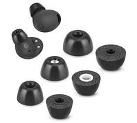 Memory Foam Tips for Samsung Galaxy Buds 2 Pro, No Silicone Eartips Pain, Anti-Slip Replacement Ear Tips, Fit in the Charging Case, 3 Pairs (Mixed Sizes S/M/L, Black)