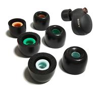 Memory Foam Tips for Sony WF-1000XM4/1000XM5 Replacement Earbuds Tips | 3 Pairs L/M/S, Noise Isolating, Secure Fit, for Sony Earbuds WF-SP900/XB700/C500/C700N, Fits Charging Case, Black