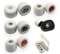 Memory Foam Tips for Sony WF-1000XM5 Replacement Ear Tips Noise Isolating | 4 Pairs L/M/S/XS Earbuds Tips for WF-1000XM5, WF-1000XM4, Built-in Filter Screen, Fits in Case, Gray
