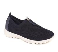 Memory Foam Trainers - Navy Size 4