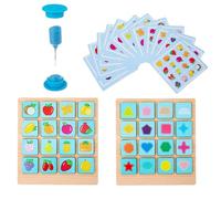 Memory Game Cards,Interactive Learning Toy - Memory Board Game - for Child Parent Nursery Kindergarten School Home Party