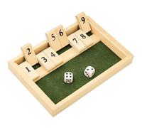 Memory Game for Dementia Senior, Alzheimers Product Activities for Elderly | 9 Numbers Wooden Shut The Box Alzheimer's Products for Parkinson Patient, Fidget Toy Sensory Busy Board Puzzle Gadgets Gift