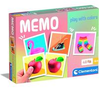 Memory Game for Kids 3-8 Years, 48 Flash Card Tokens, Find Couples, Objects, Colors, Logical Thinking, 2 Players