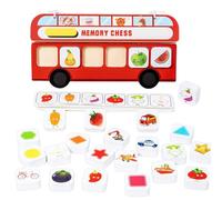 Memory Game Match Game,Wooden Funny Interactive Educational Chess Game - Wooden Interactive Toys for Kids - For Home School Camping Birthday Party Holiday