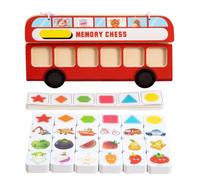 Memory Game | Wooden Interactive Learning Educational Toys - Educational Concentration Game Toys for Kids - For Family Home School Travel Holiday Birthday Party