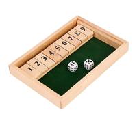 Memory Games for Seniors - Wooden Shut the Box Game Memory Board for Dementia 9 Number Flip Board for Elderly