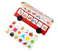 Memory Games - Interactive Educational Wooden Game For Kids - Concentration Play & Educational Toy - Family School Travel Camping Birthday Party Holiday
