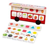 Memory Games - Wood-Based Fun Educational Matching Game For Kids Learning,Cartoon Board Games And Learning Toys - For Kids And Teens Classroom Camping Birthday Holiday Party