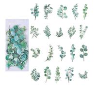 Memory Garden PET Scrapbook Stickers Set Vintage Natural Stickers Floral Decals Adhesive Sticker for Planners Art Craft Notebook Diary Album DIY Easter Props Photography Toddler (A, One Size)