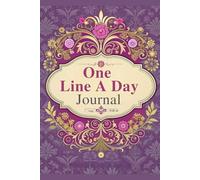 Memory Keeper One Line a Day 5-Year Journal: Dated Diary with Purple Floral Cover, 8.5×11 Inches, 367 Lined Pages