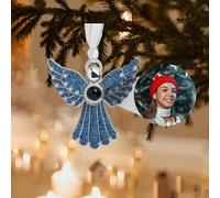 Memory Keepsake Christmas Ornament, Custom Photo Projection Pendant - Personalized Memorial Gift for Family, Friends, Couples - Hanging Holiday Decor for Xmas Tree & Home Party