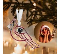 Memory Keepsake Christmas Ornament, Custom Photo Projection Pendant - Personalized Memorial Gift for Family, Friends, Couples - Hanging Holiday Decor for Xmas Tree & Home Party