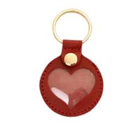 Memory Keychain For Pets, Round And Heart Leather Keyring To Hold Pet Hair, Lockable Portable Keepsake For Ashes, Thoughtful Gift For Pets Owner After Loss