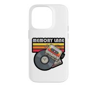 Memory Lane Cassette Tape Vinyl Record Music Graphic Case for iPhone 14 Pro