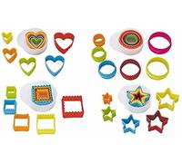 Memory Making Multi Colour Double Sided Plastic Cookie/Biscuit Cutters Set (Hearts 5PK)