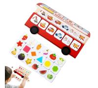 Memory Match Game, Learning Chess Game, 9.57x5.98x2.17 Inches Wooden Memory Board with Fun Build, Educational Toys, Kids Boys Girls Family Home School Classroom Travel Birthday Holiday