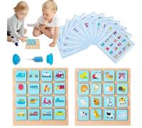 Memory Matching Card Game | Interactive Learning Toy,Card Matching Game - for Boys Girls Children Parents Kindergarten School Home Party