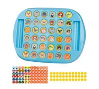 Memory Matching Game - Animal Fruit Pattern Board Toys,Flipping Matching Chess Game - for Preschool Kindergarten Desktop Play Group Gatherings Kids Family
