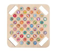 Memory Matching Game - Brain Training Chess Board, Cartoon Pattern Playset with Early Developmental Blocks, Logical Thinking Toy, Educational Logic Puzzle for Children Aged 3+ Kids