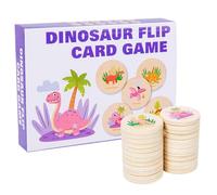 Memory Matching Game, Developmental Learning Toy, Dinosaur Pattern Playset, Logical Thinking Builder, Early Education Kids Activity Pack, Learning Supply for Boys, Girls, Children, 125g